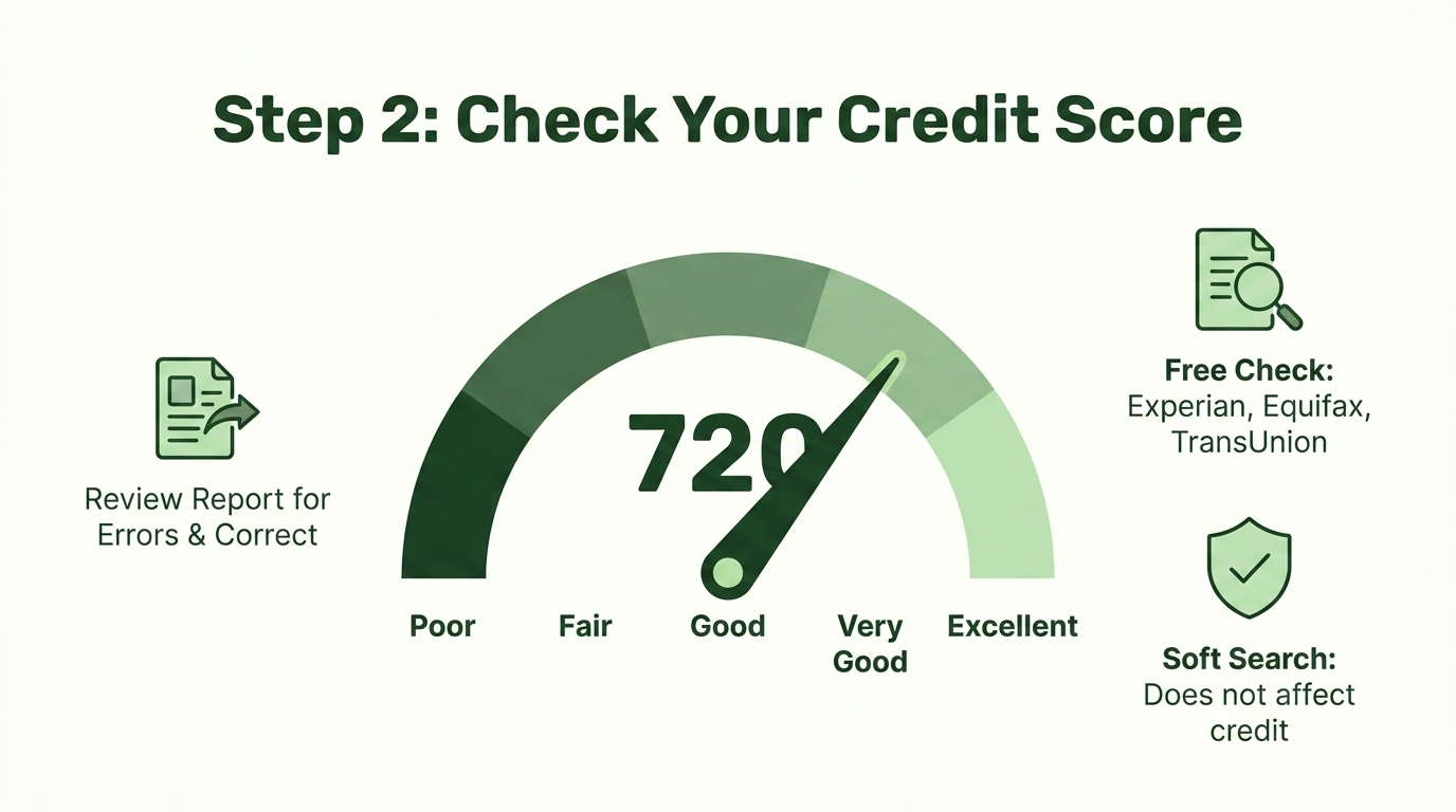 Step 2: Check Your Credit Score